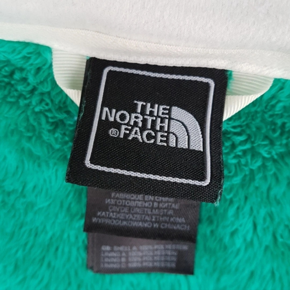 THE NORTH FACE Osito 1 Fleece Full Zip Jacket OSCAR GREEN Women Sz Small - Picture 4 of 11